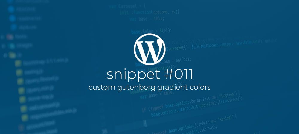 Custom Gutenberg gradient colors.