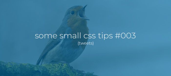 Some small css tips #003