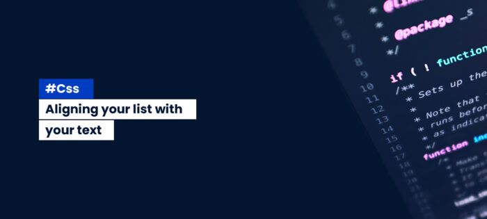 Aligning your lists with your text
