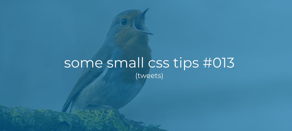 Some small css tips #013